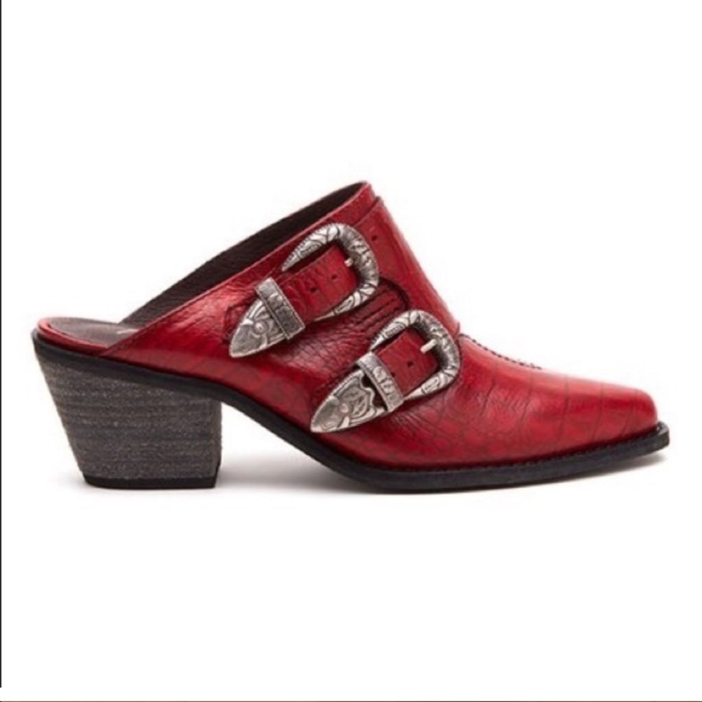 Matisse Red Bloke Western Mules
